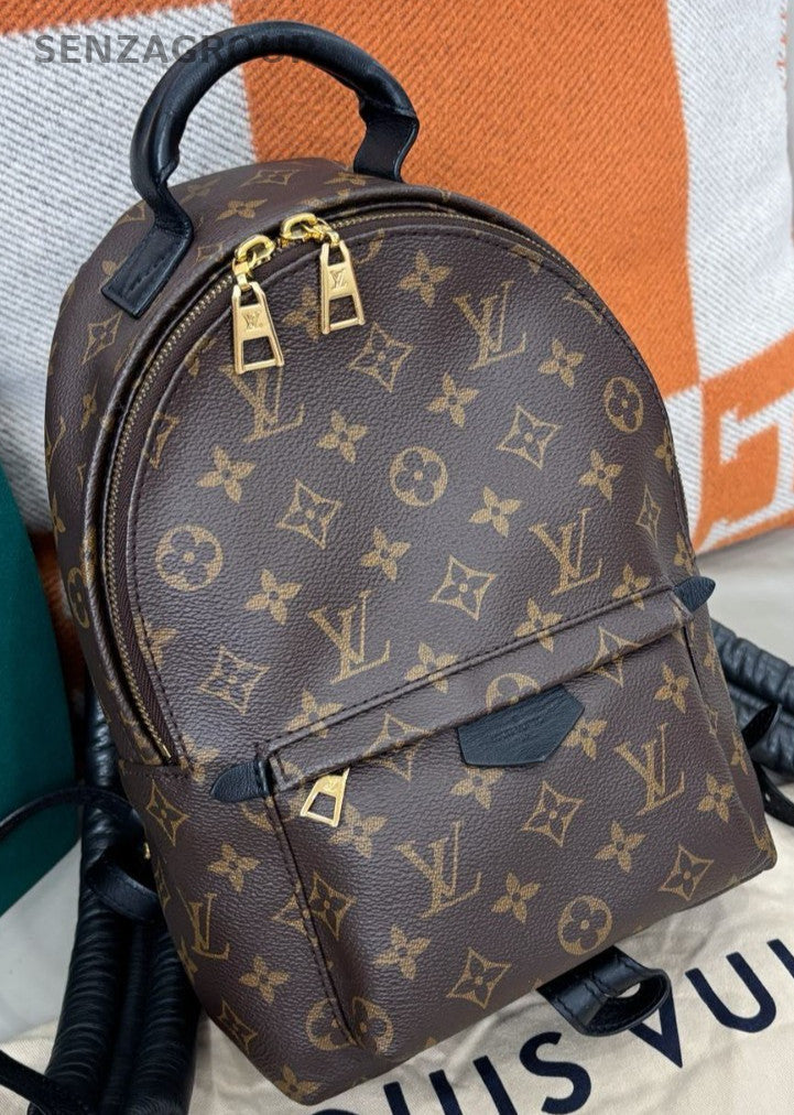 Louis Vuitton Springs MM Monogram Backpack Brown Gold Unisex Adults Classic