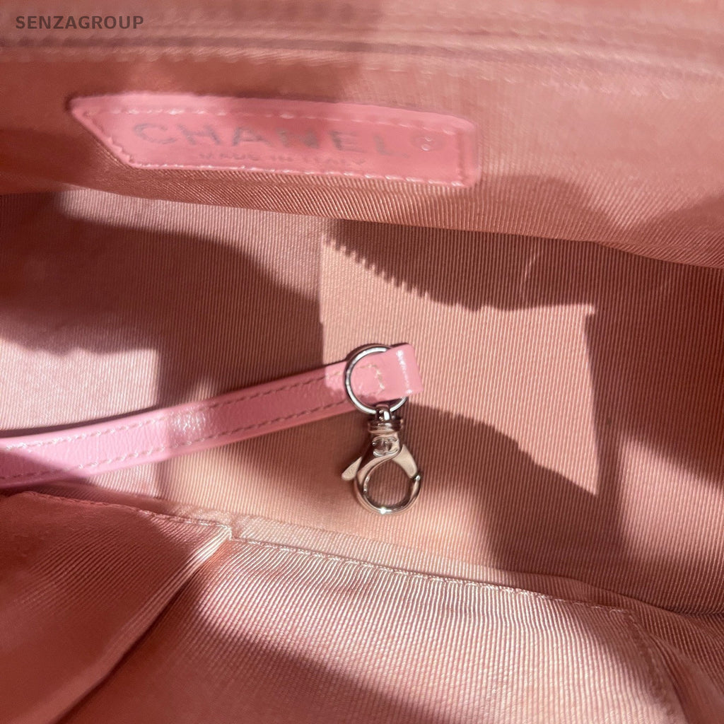 Chanel Gabrielle PM Chain Diamond Shoulder Bag Crossbody Pink Gold Women Classic