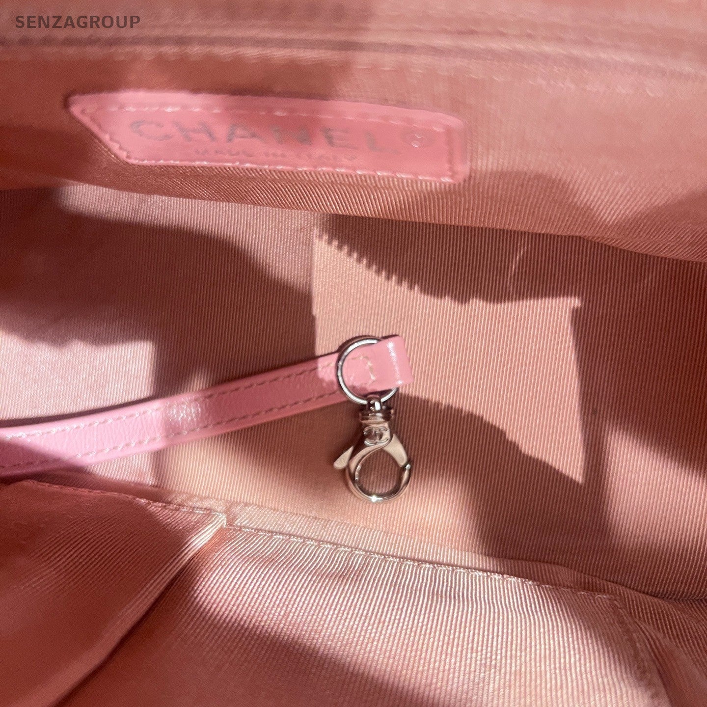 Chanel Gabrielle PM Chain Diamond Shoulder Bag Crossbody Pink Gold Women Classic