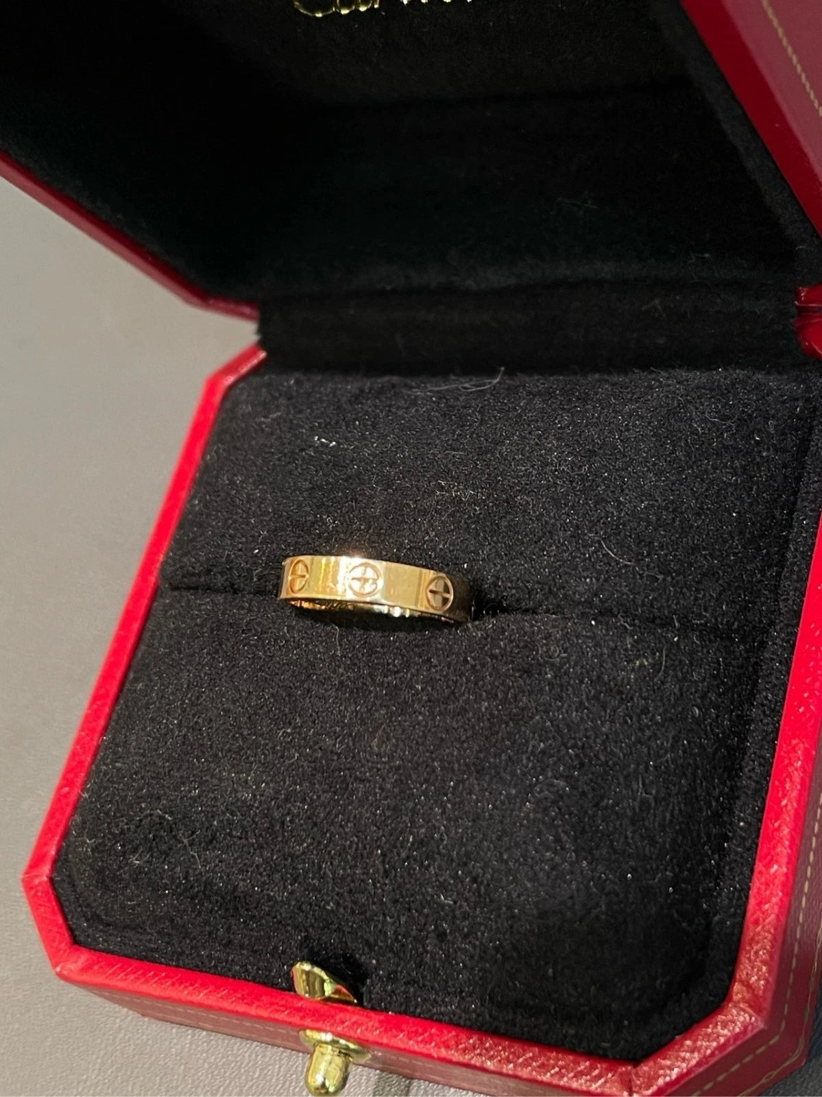 Cartier love Narrow Band Ring 18k Yellow Gold EU47/US4