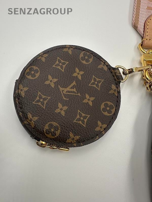 SJ0001 LV multi pochette pink strap