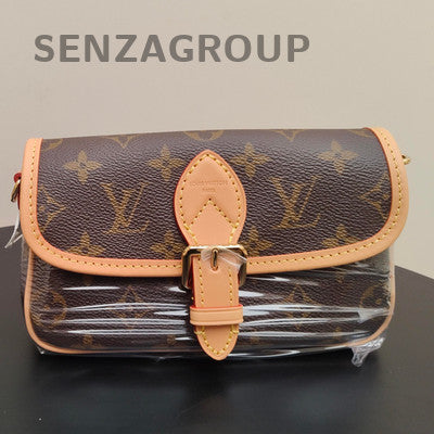 Louis Vuitton Monogram Nano Speedy Shoulder Crossbody Bag Brown Gold