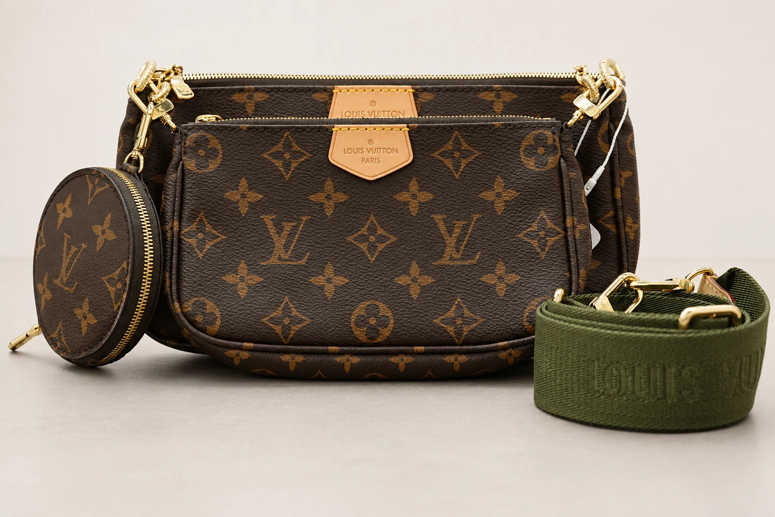 Louis Vuitton Multi Pochette Accessoires Shoulder Bag Monogram Canvas Classic