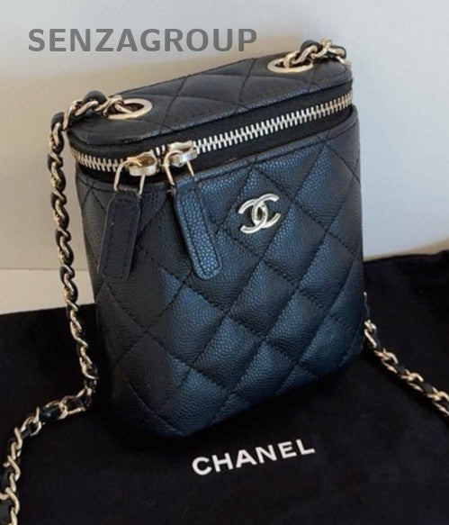 CHANEL CC Chain Calfskin Shoulder bag Crossbody Black