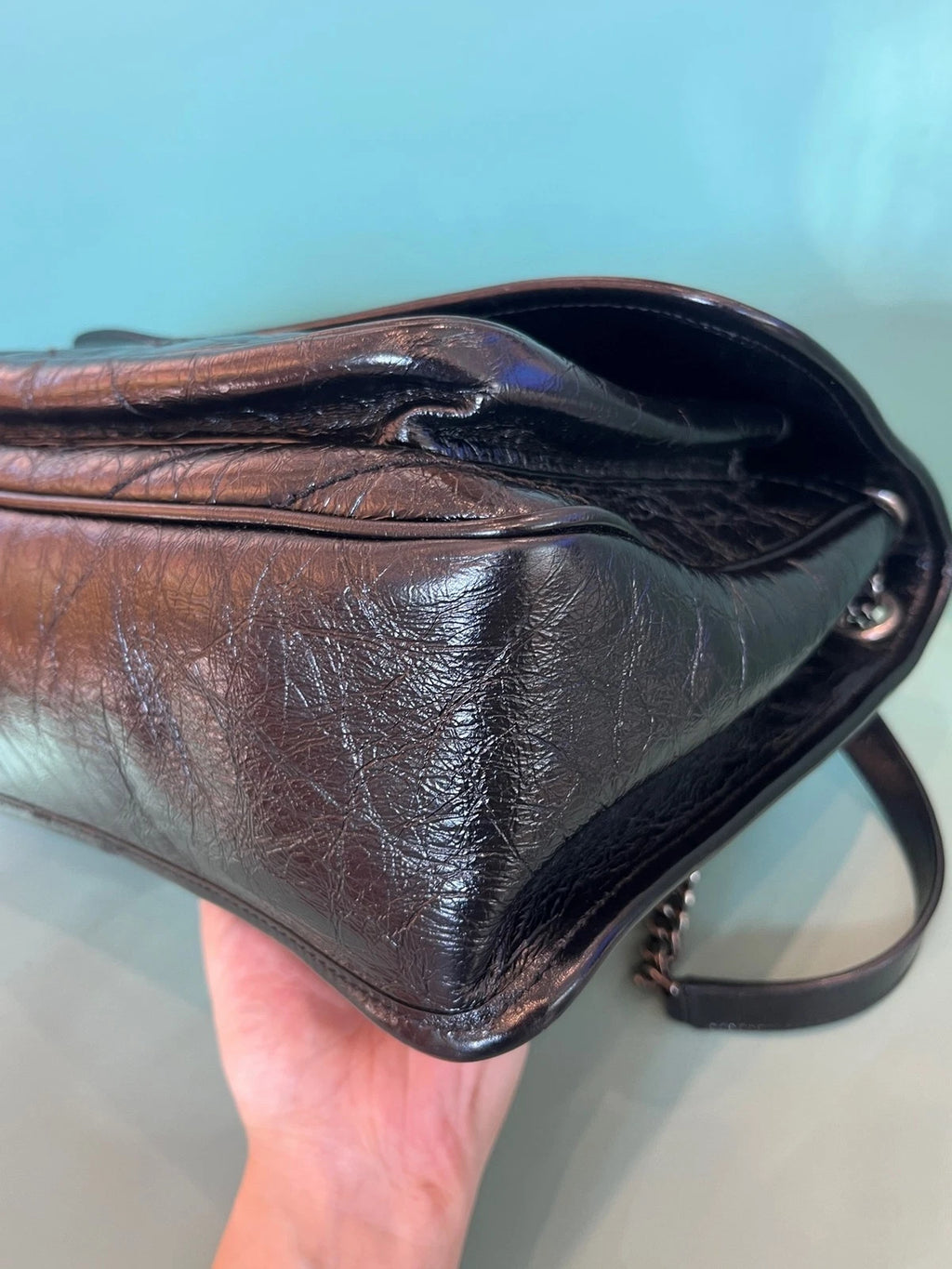 Saint Laurent Niki Medium Black D-buckle Shoulder Bag For Women