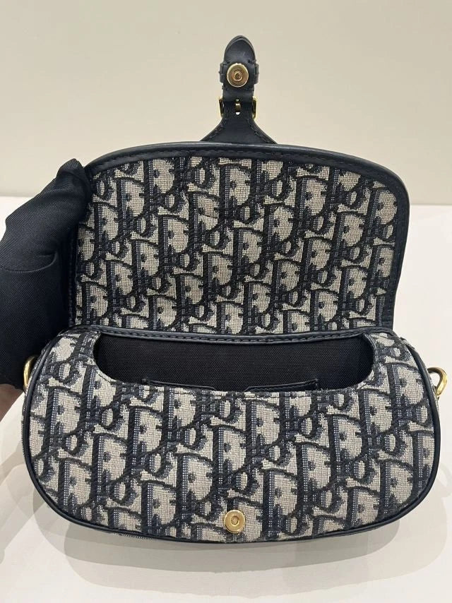 Dior Bobby Monogram Canvas Shoulder Bag For Women