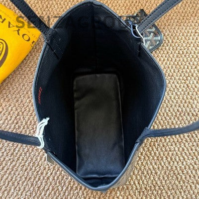 Goyard Anjou Mini Black Tote Shoulder Bag Classic Women's