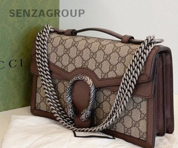 Gucci Dionysus MM Top Handle Shoulder Bag Brown Women Almost Brand New