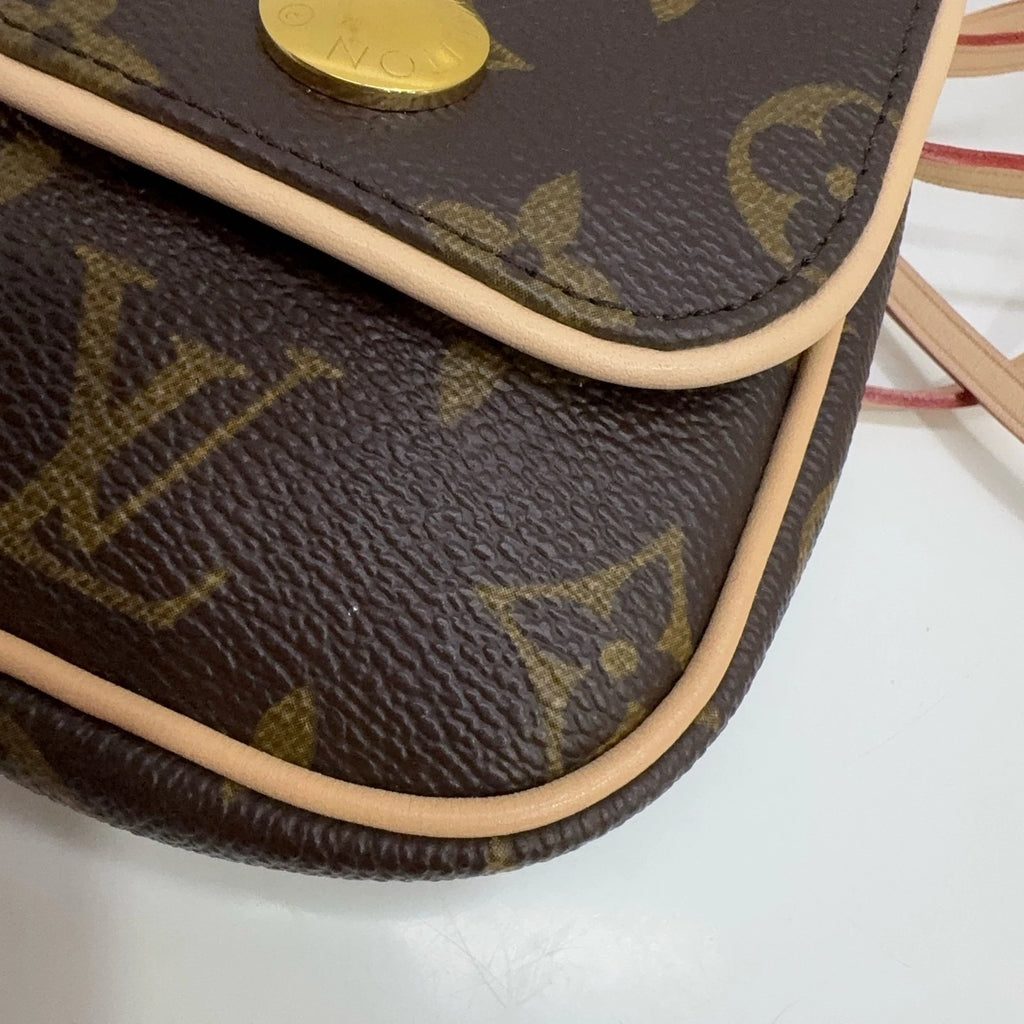 Louis Vuitton Pochette Cancun Monogram Canvas Mini Crossbody Waist Pouch Bag