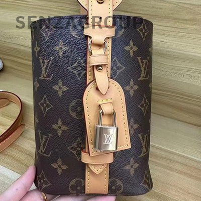 Louis Vuitton All In BB Bucket Bag Brown Gold Women Classic Handbag