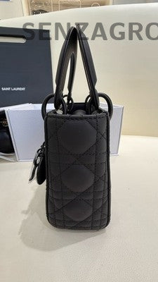 Dior Lady Dior Black Handbag Women Classic Fashion