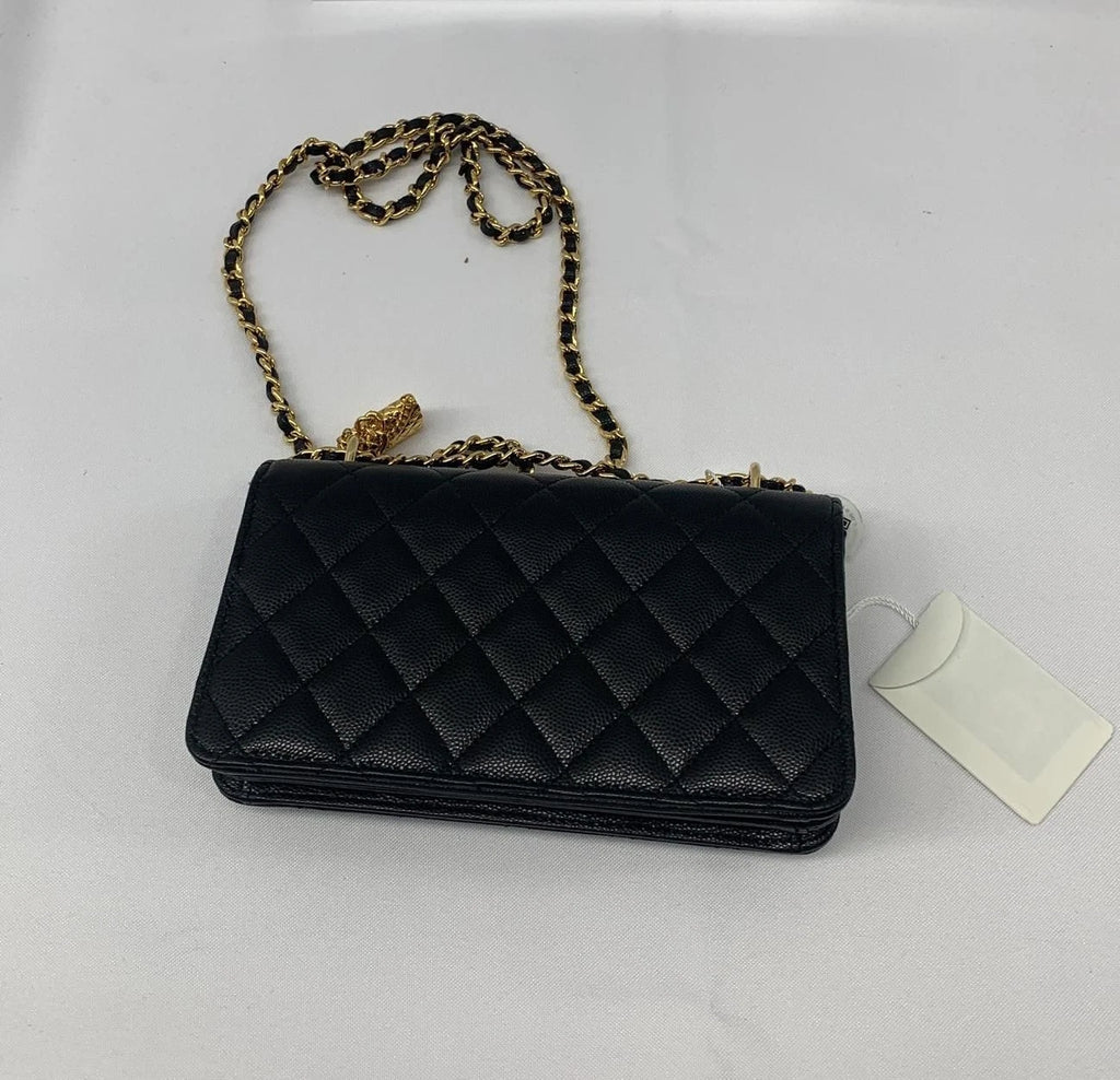 CHANEL Large Logo Leather Shoulder Bag For Women