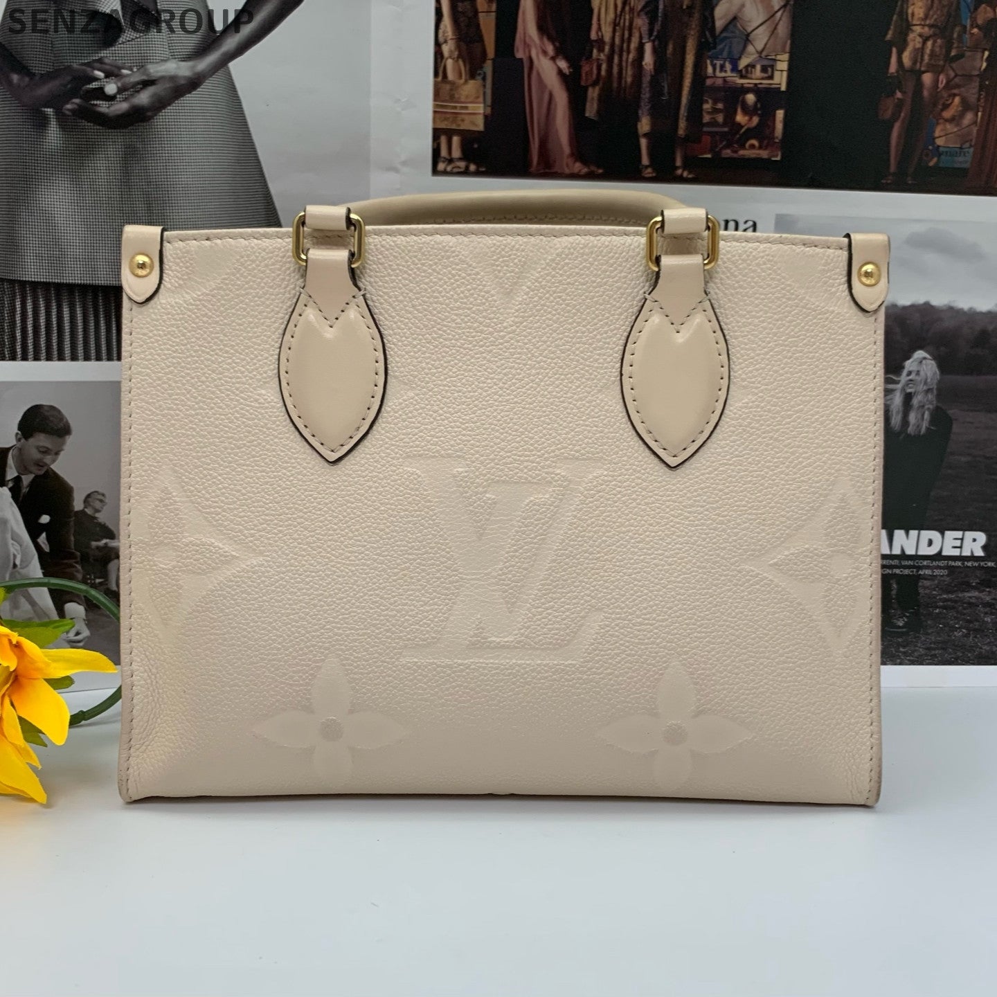 Louis Vuitton Onthego GM Monogram Empreinte Leather Tote Bag
