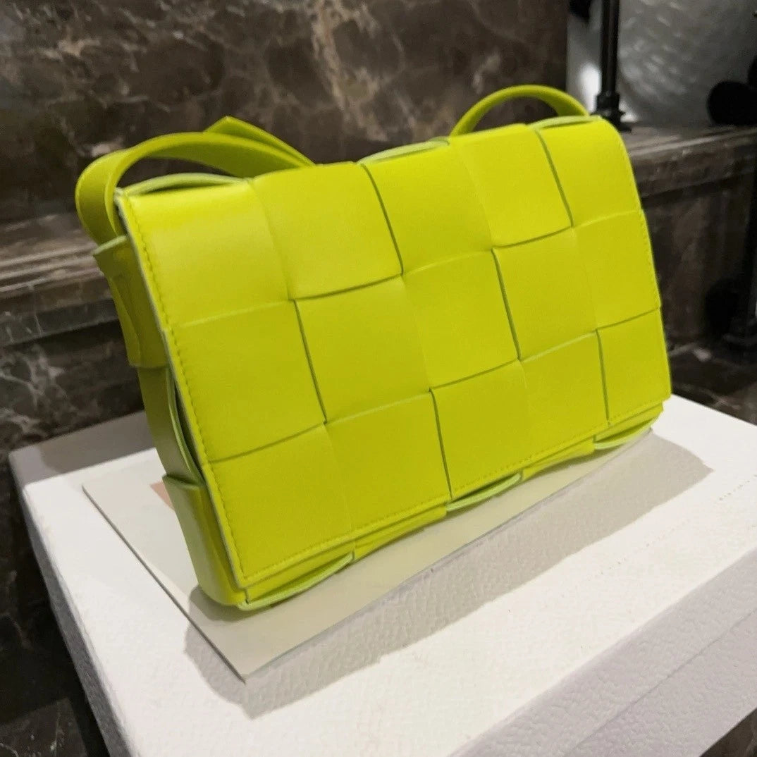 Bottega Veneta Cassette 15-grid Lambskin Crossbody Clutch Women