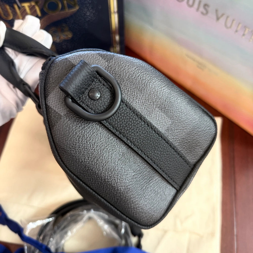 Louis Vuitton Keepall25 Top Handle Crossbody Black Unisex Adults Classic