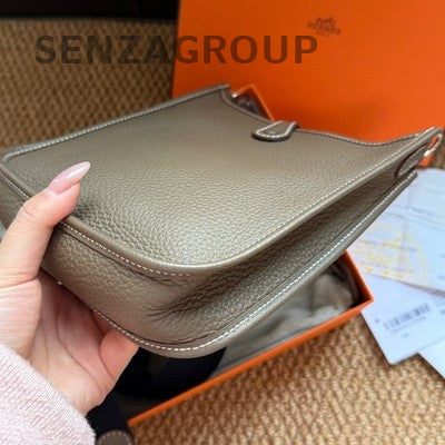 Hermès Evelyne Mini Bag Gris Etain Silver Shoulder Crossbody Classic Women