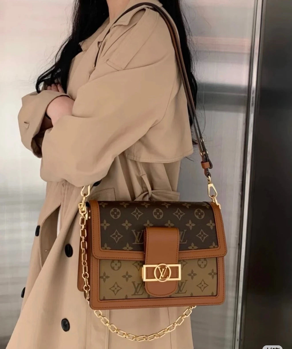 Louis Vuitton Daphne Medium Color-block Shoulder Crossbody Bag For Women