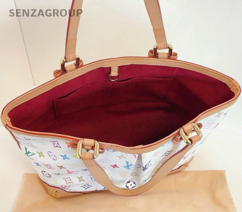 Louis Vuitton White Multicolor PM Monogram Handle Bag Shoulder Bag Women Classic