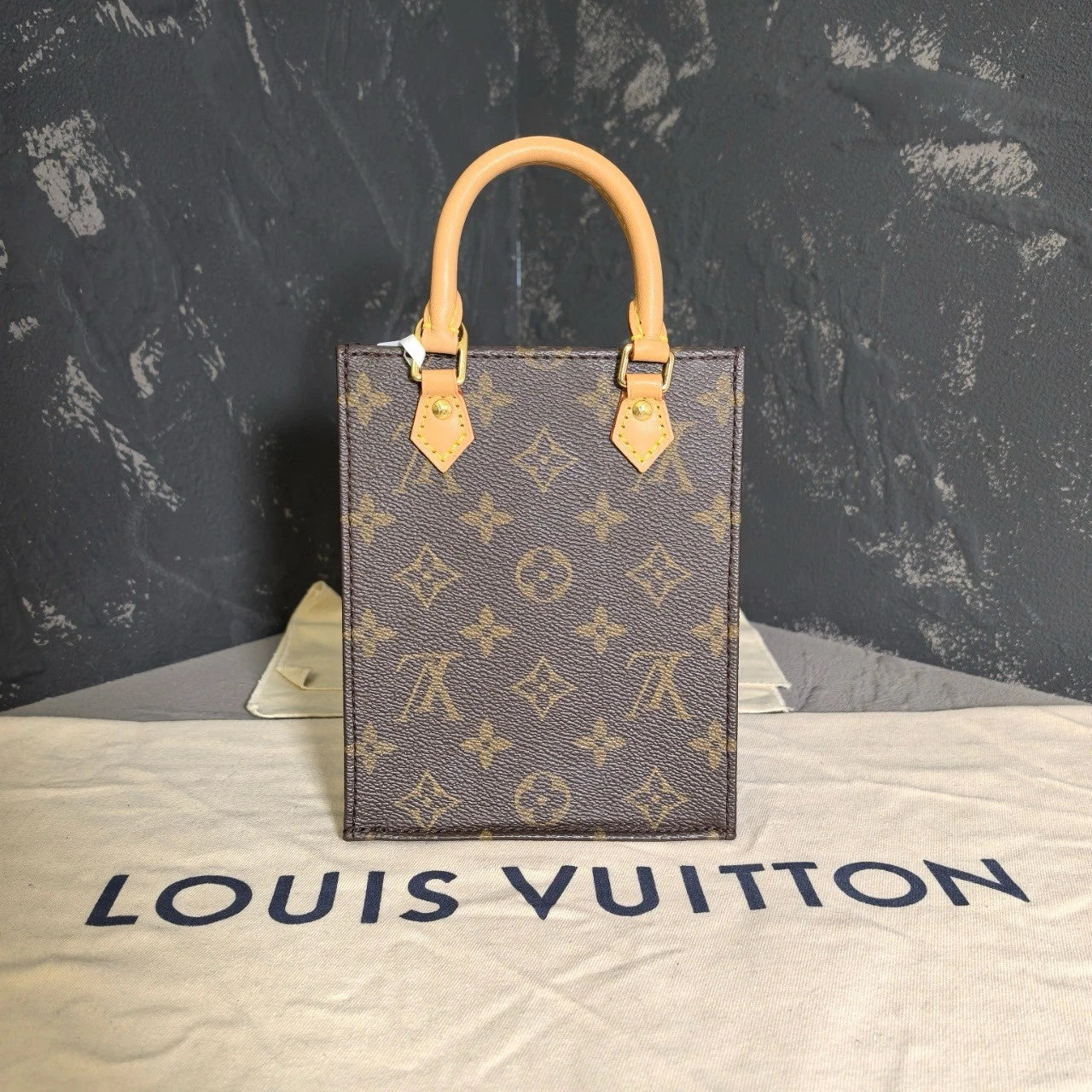Louis Vuitton Canvas Mini Tote Crossbody Bag For Women