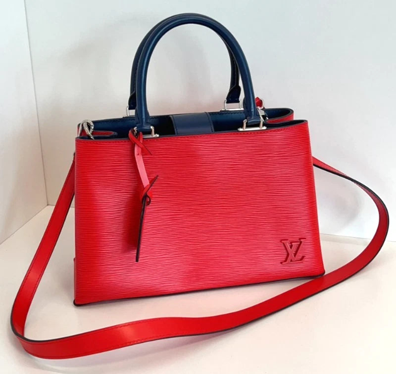Louis Vuitton Kleber Epi Leather Top Handle 2WAY Shoulder bag Red Women