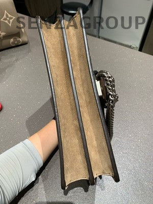 Gucci Dionysus Medium GG Supreme Shoulder Bag Brown Silver Hardware