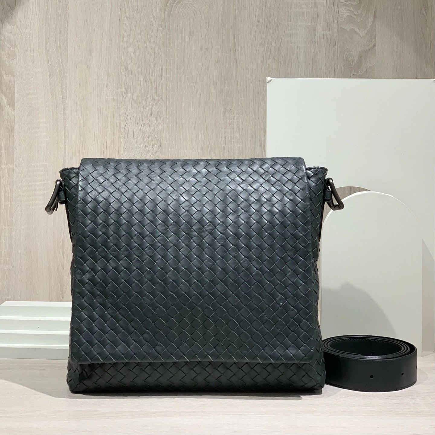 Bottega Veneta Woven Lambskin Crossbody Bag