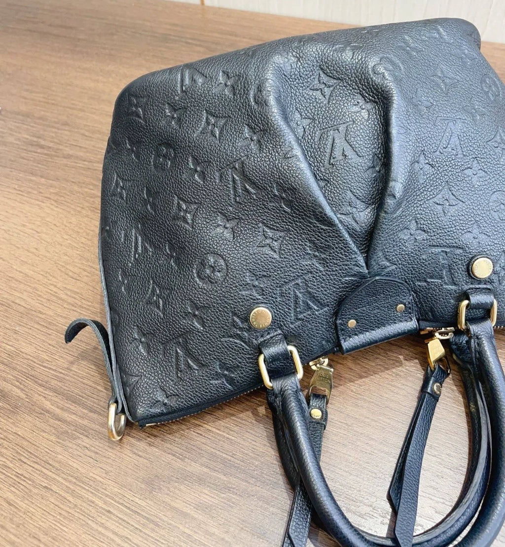 Louis Vuitton Mazarine Monogram Calfskin Top Handle Bag Crossbody Bag Women