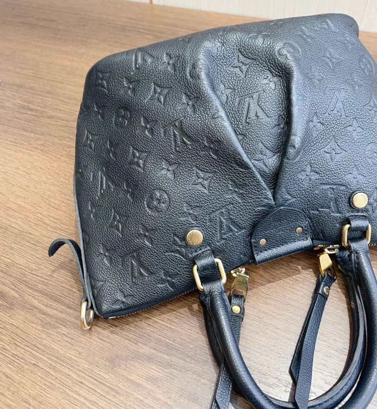 Louis Vuitton Mazarine Monogram Calfskin Top Handle Bag Crossbody Bag Women