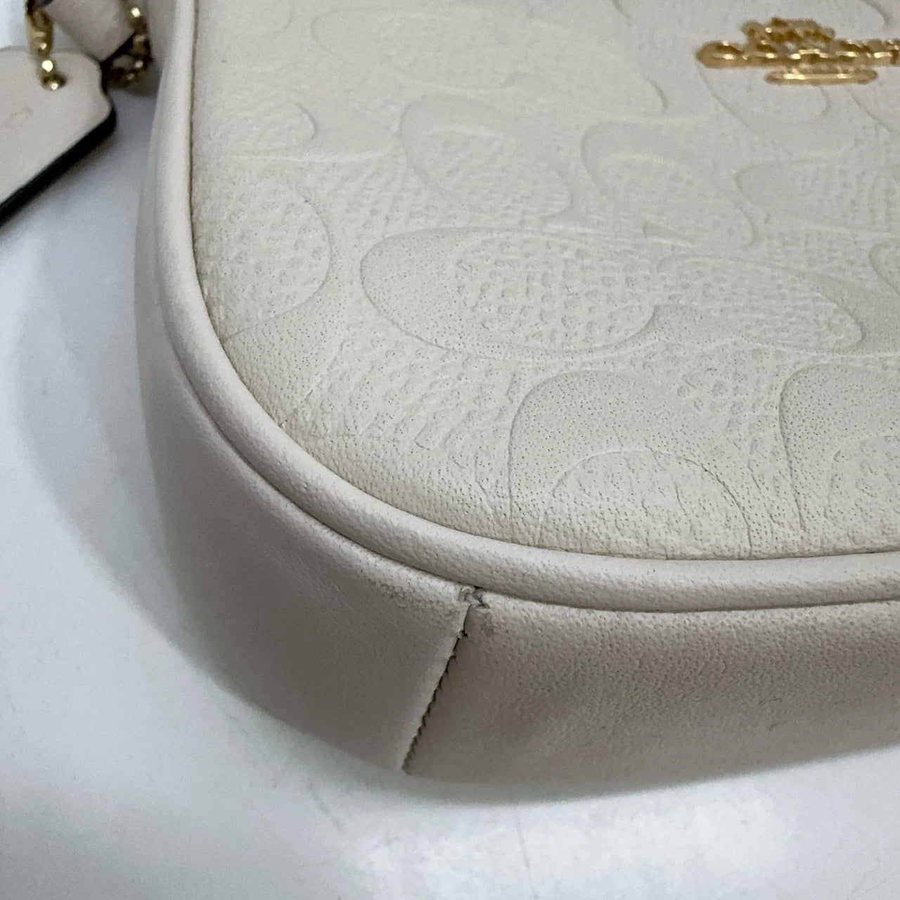 Coach Nolita 15 Mini Calfskin Handbag For Women Chalk White