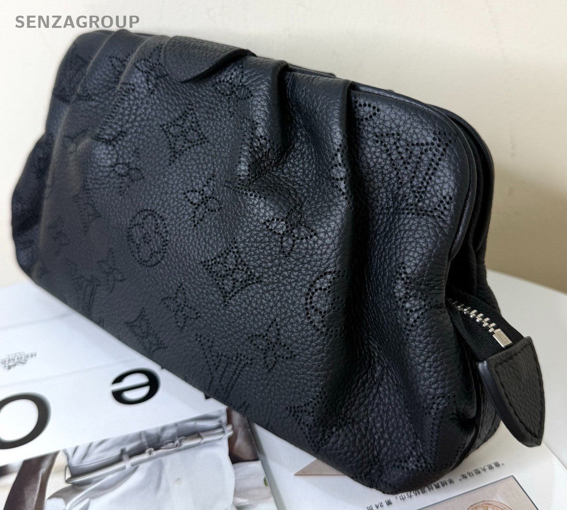 Louis Vuitton Scala Vintage Shoulder Bag Crossbody Black Silver Women Classic