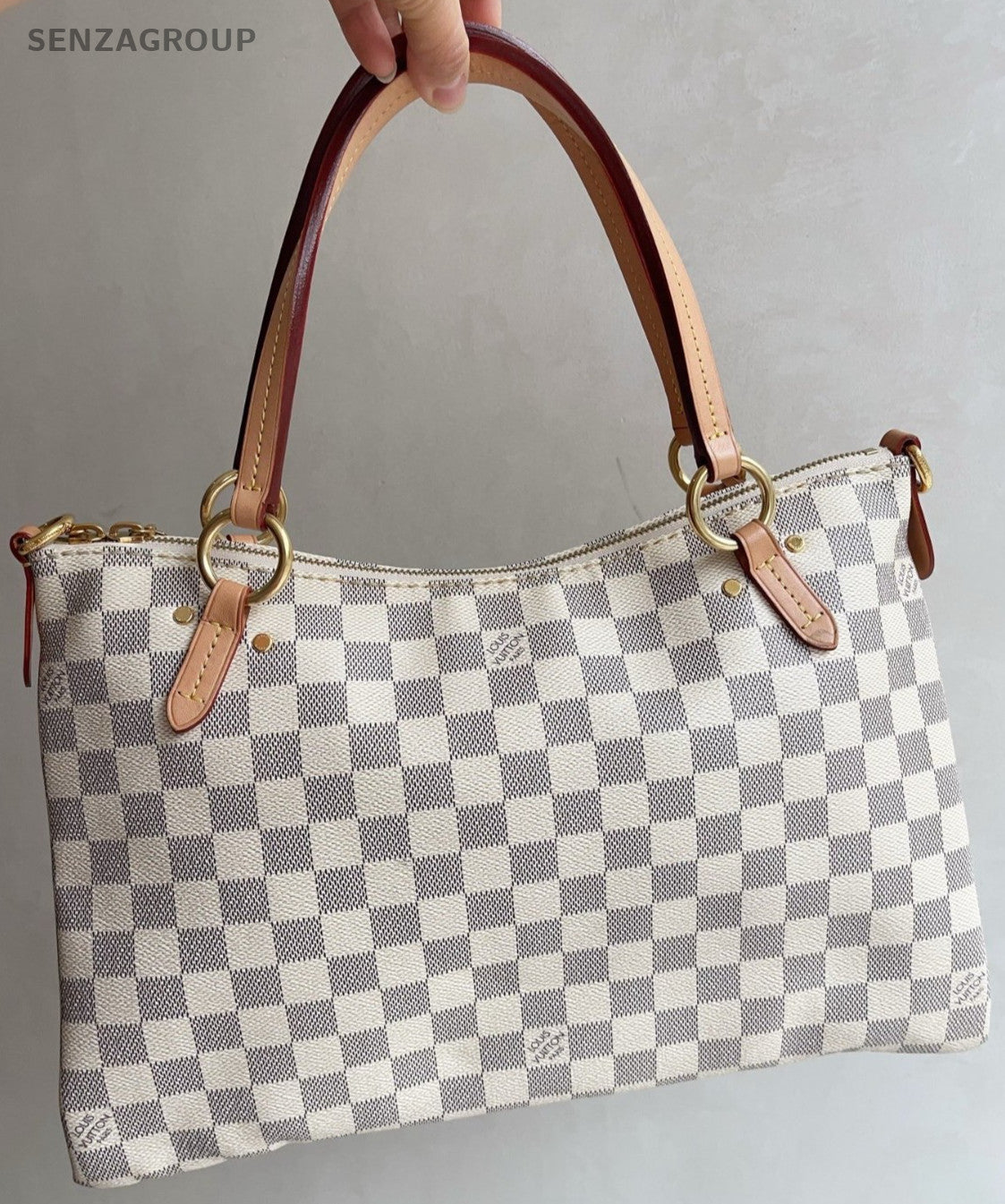 Louis Vuitton Lymington MM Shoulder Bag Crossbody White Gold Women Classic