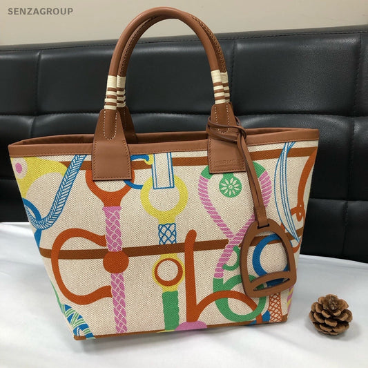 Hermes Steeple Swift Top Handle Bag Multicolor Used Women Classic Designer
