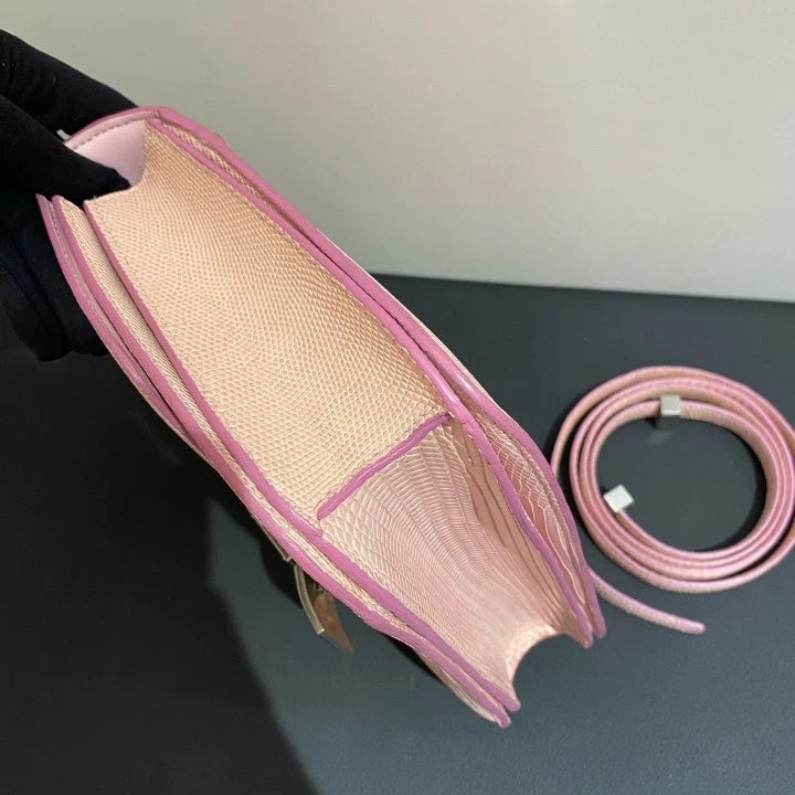 Celine Box 2Way Shoulder Bag Crossbody Pink Used Women Classic Fashion D