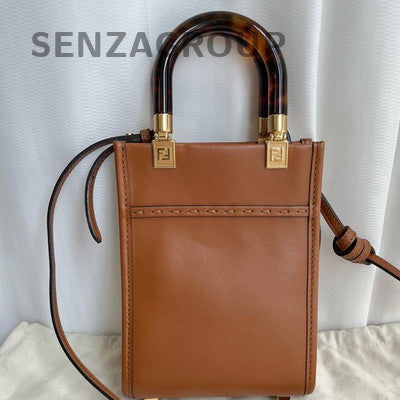 Fendi Brown Mini Tote Bag - Classic Women's Handbag Shoulder Crossbody