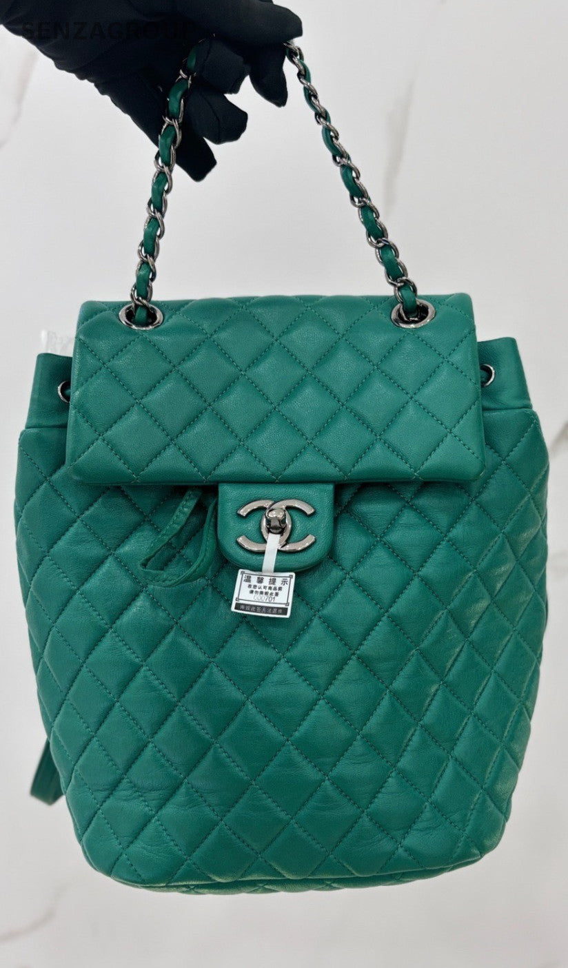 CHANEL Salzburg Backpack PM Diamond pattern Chain Shoulder bag Women
