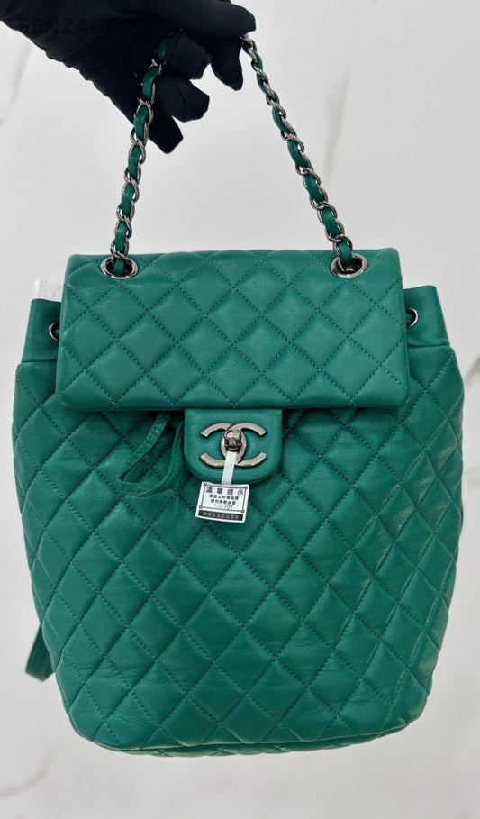 CHANEL Salzburg Backpack PM Diamond pattern Chain Shoulder bag Women