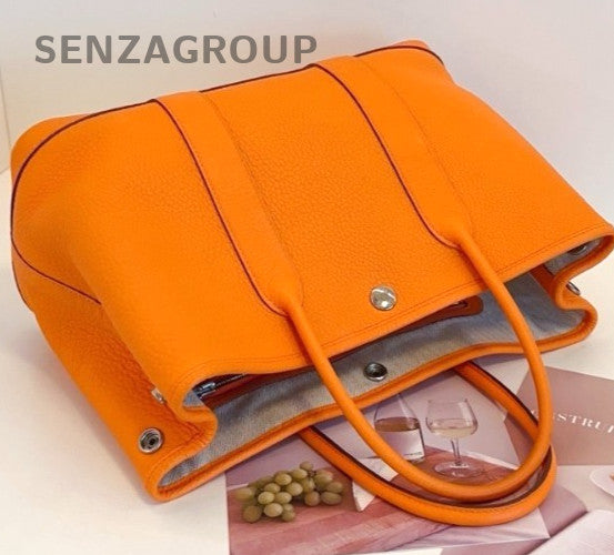 Hermes gp30 garden party Top Handle Shoulder Bag Women Orange