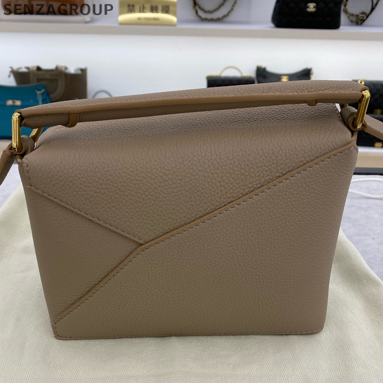 Loewe Mini Puzzle Bag in Brown - Classic Women's Handbag & Shoulder Bag