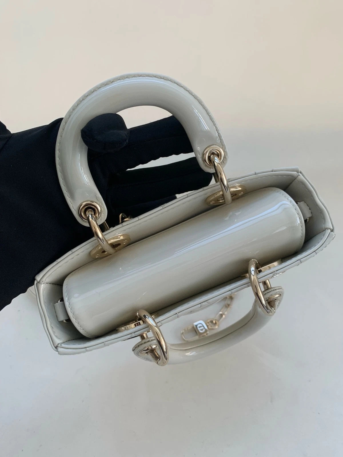Dior Lady Dior Leather Top Handle Excellent