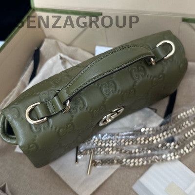 Gucci GG Milano Mini Green Chain Crossbody Shoulder Bag Classic Women