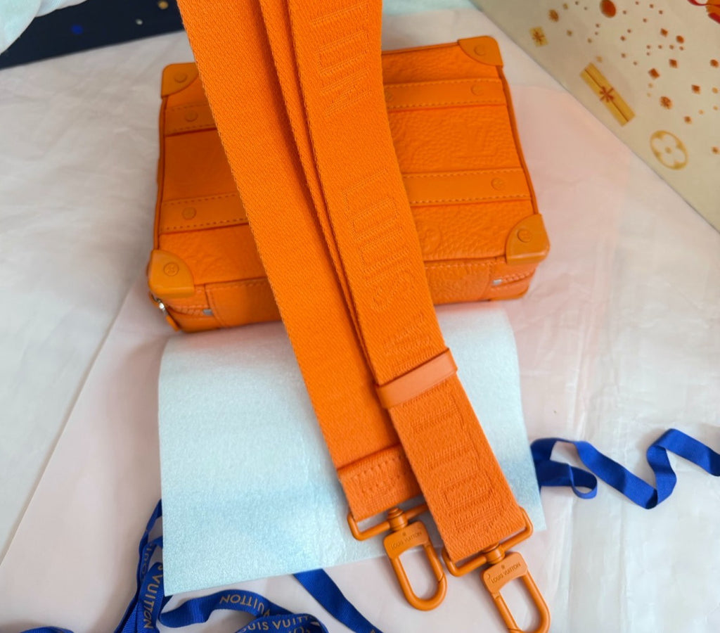 Louis Vuitton Soft Trunk Monogram Crossbody Orange Unisex Adults Classic Fashion