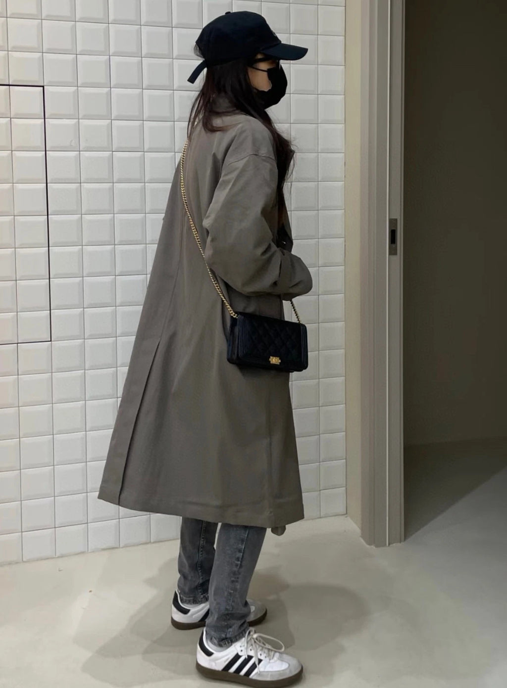 Authentic CHANEL LeBoy WOC Small Black Leather Crossbody For Women