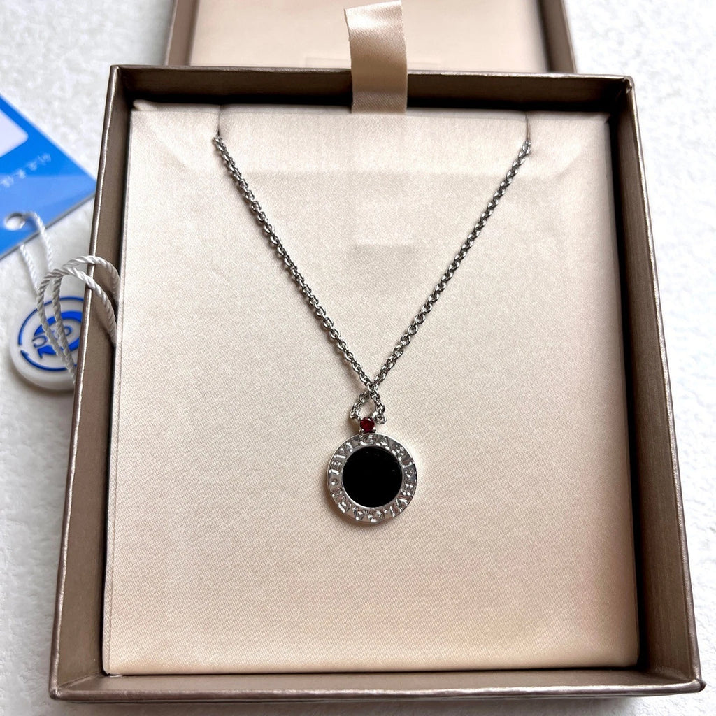 Bvlgari Save The Children 925 Sterling Silver Black Onyx Necklace