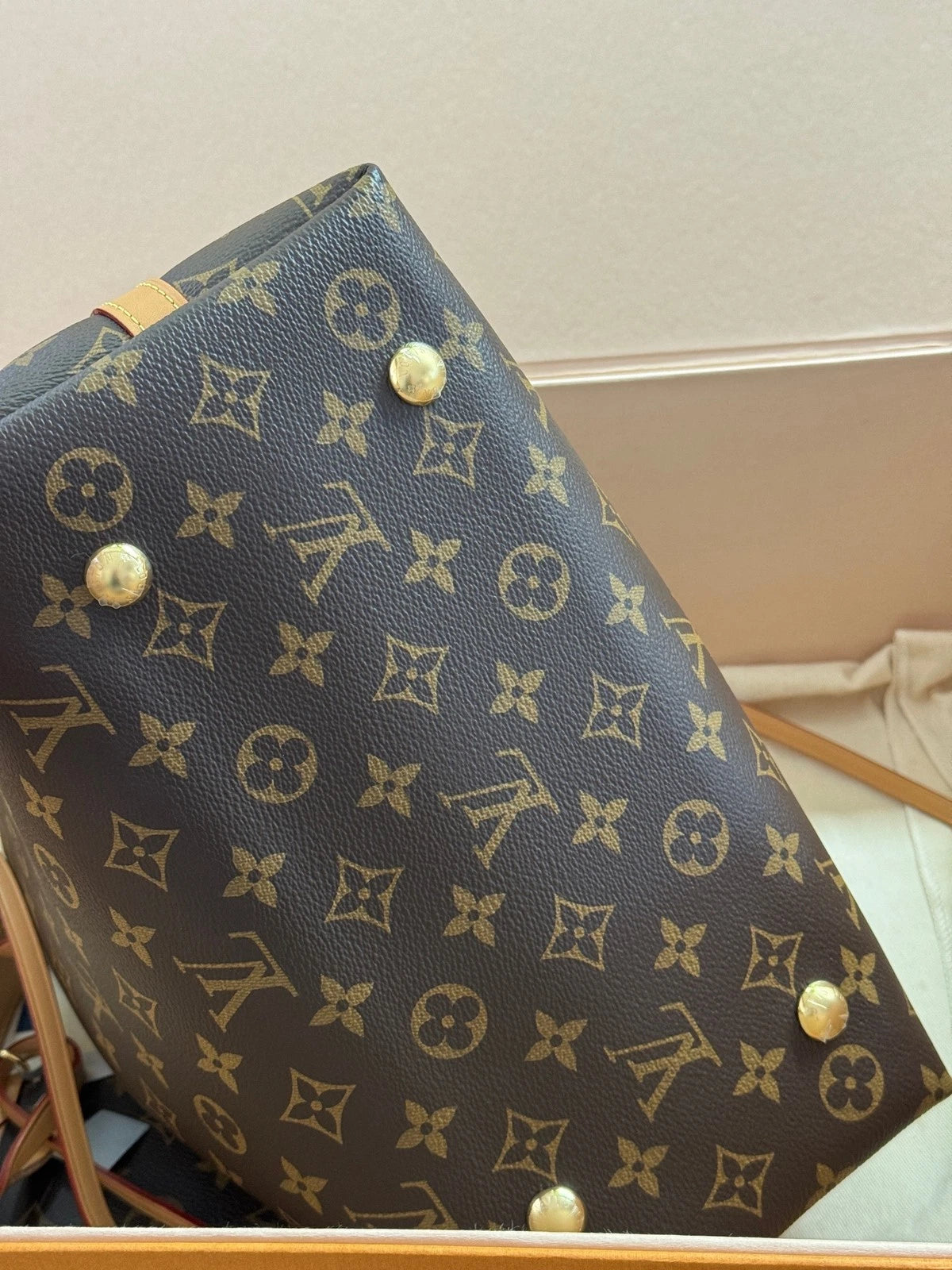 Louis Vuitton Carryall Canvas Tote Bag Excellent