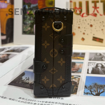 Louis Vuitton Petit Malle Monogram Box Bag Crossbody for Women