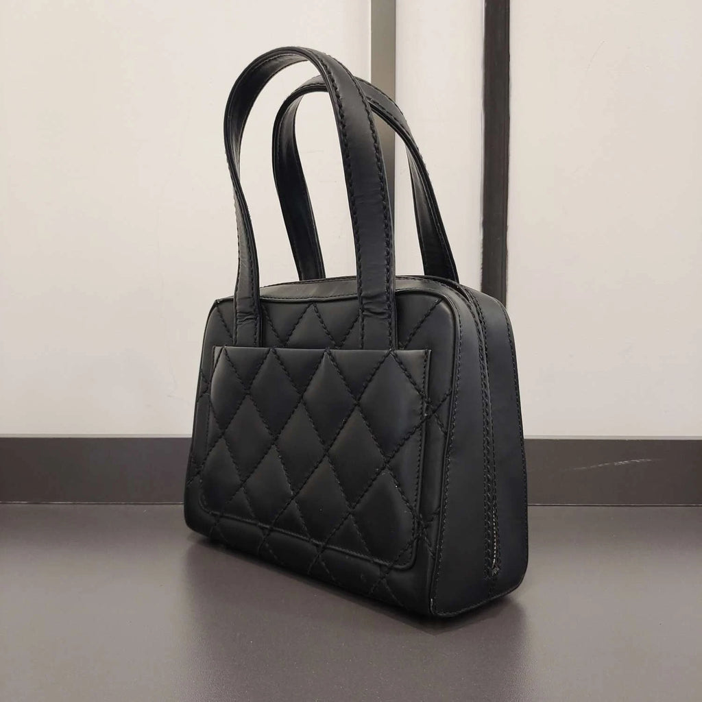 CHANEL Mini Bowling Boston Handbag For Women
