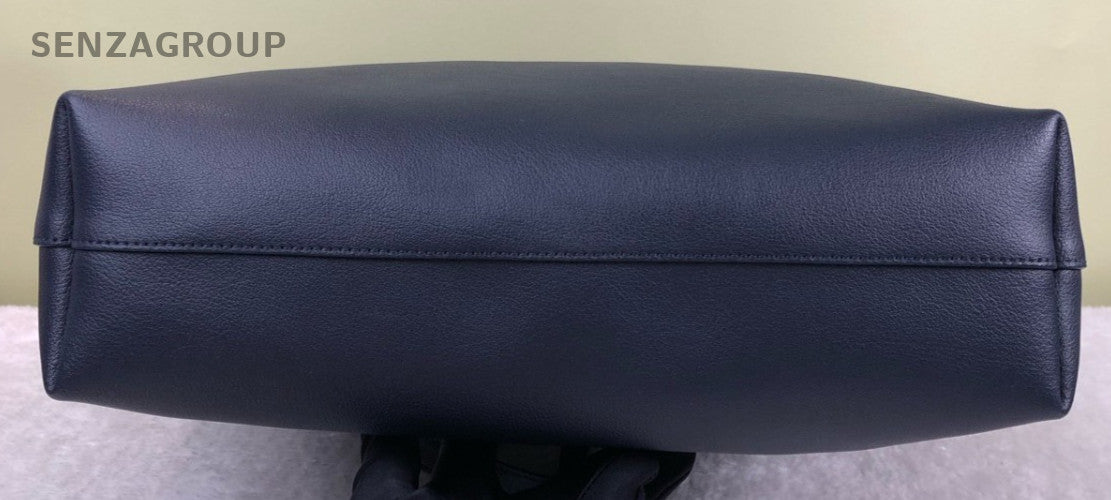 Saint Laurent Tote Shoulder Bag Blue Gold Used Women Classic Designer