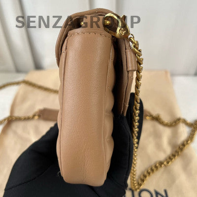 Louis Vuitton New Wave WOC Chain Shoulder Crossbody Bag Brown Gold