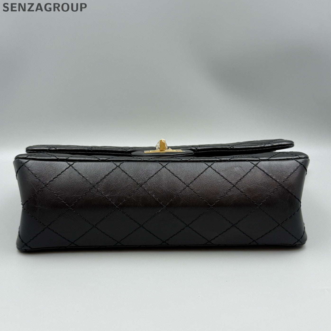 Chanel 2.55 Small Black Caviar Gold Chain Shoulder Bag Classic