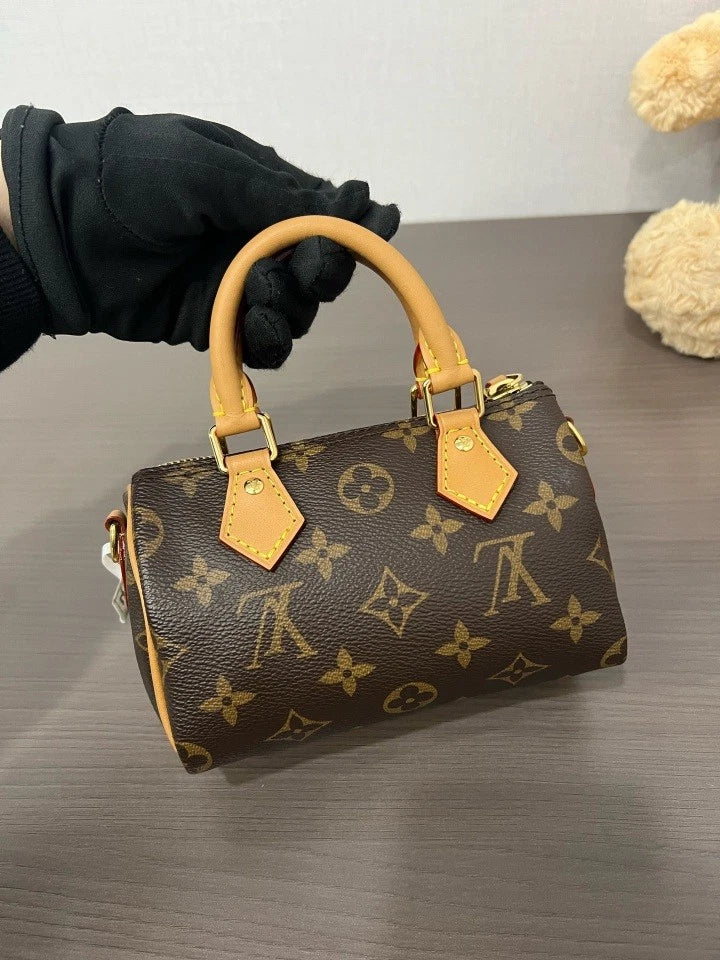 Louis Vuitton Canvas Monogram Speedy Nano Handbag For Women